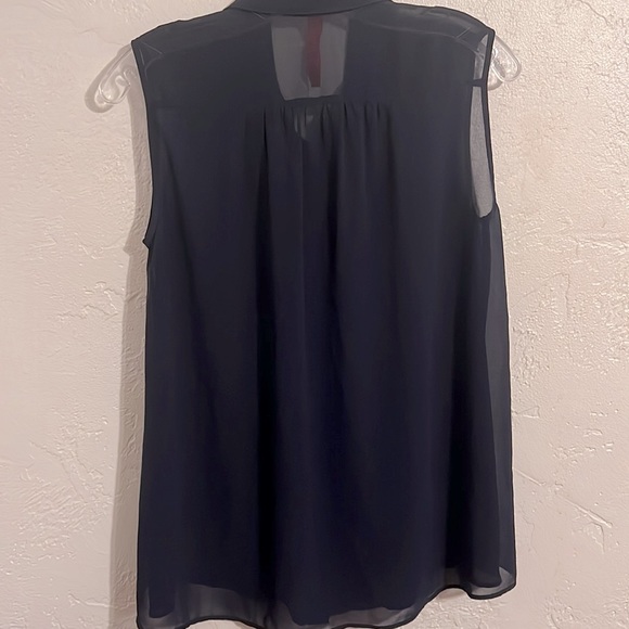 Eight Sixty Button Down Semi Sheer Top - Picture 5 of 5